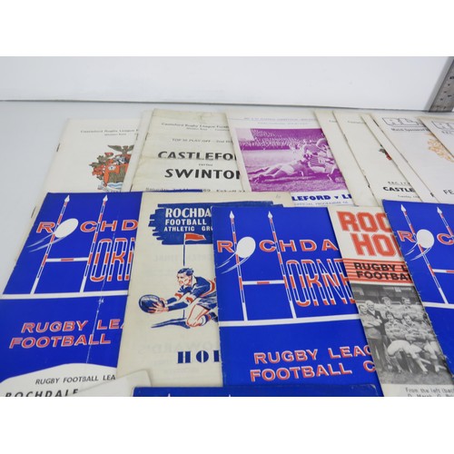 132 - 50 x OLD RUGBY LEAGUE PROGRAMMES