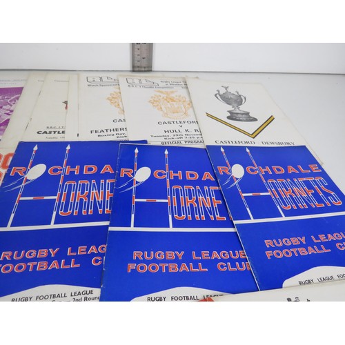 132 - 50 x OLD RUGBY LEAGUE PROGRAMMES