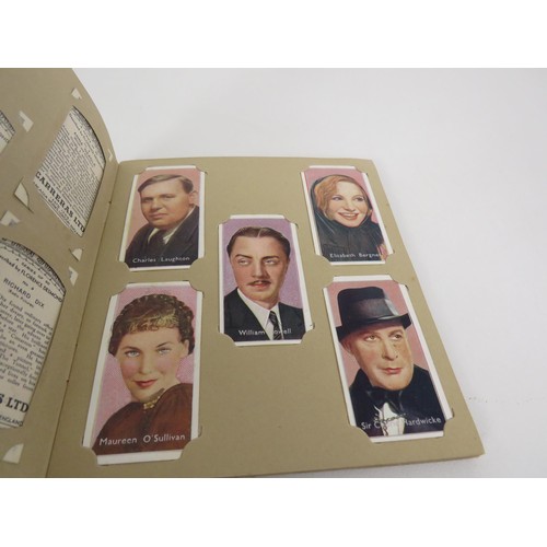 135 - 7 x ALBUMS OF CIGARETTE CARDS, FILM STARS, RADIO CELEBS, DOGS