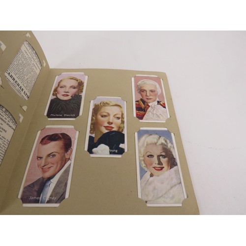 135 - 7 x ALBUMS OF CIGARETTE CARDS, FILM STARS, RADIO CELEBS, DOGS