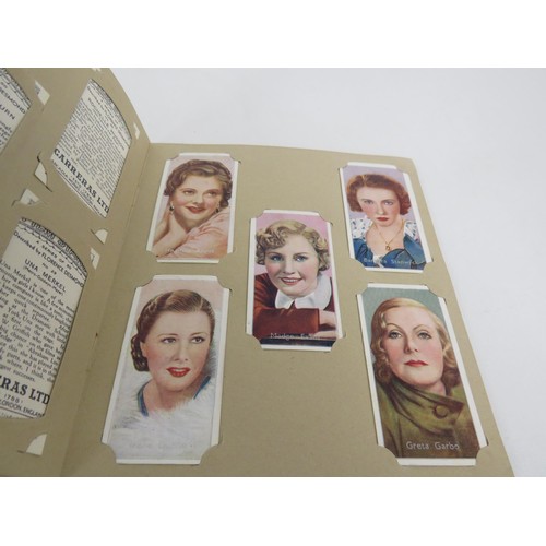 135 - 7 x ALBUMS OF CIGARETTE CARDS, FILM STARS, RADIO CELEBS, DOGS