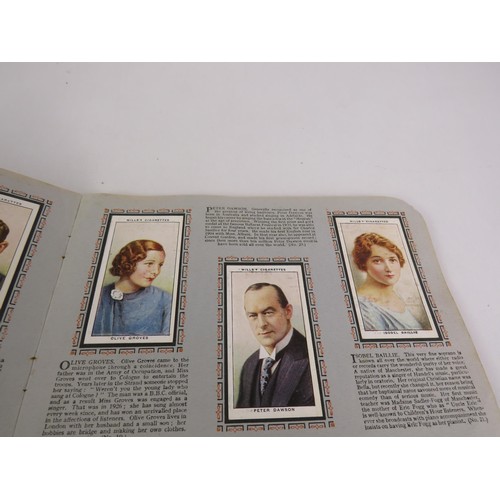 135 - 7 x ALBUMS OF CIGARETTE CARDS, FILM STARS, RADIO CELEBS, DOGS