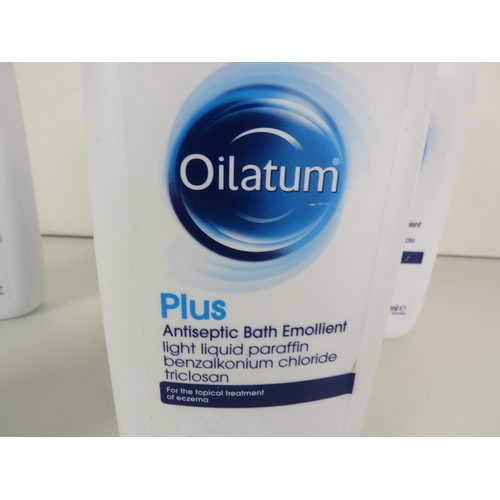 160 - 5 x BOTTLES OF OILATUM 500ML -LIKE E45 CREAM