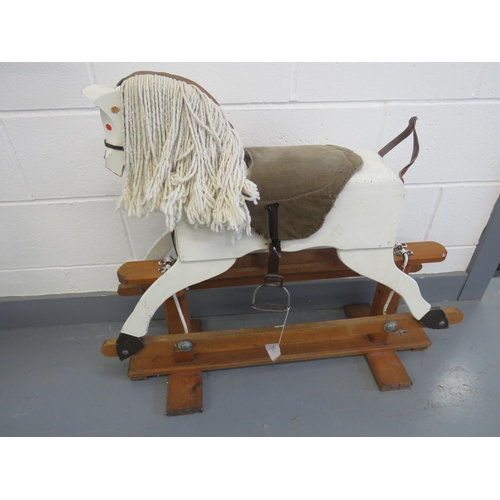 313 - WOODEN ROCKING HORSE