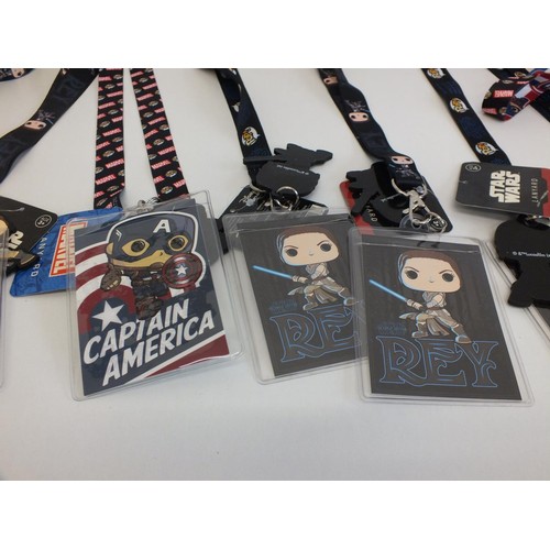 1 - FUNKO LARIATS INCLUDES STAR WARS and CAPTAIN AMERICA