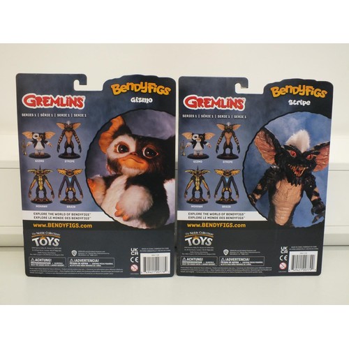 5 - BENDYFIGS GREMLINS FIGURES - STRIPE & GIZMO - AS NEW