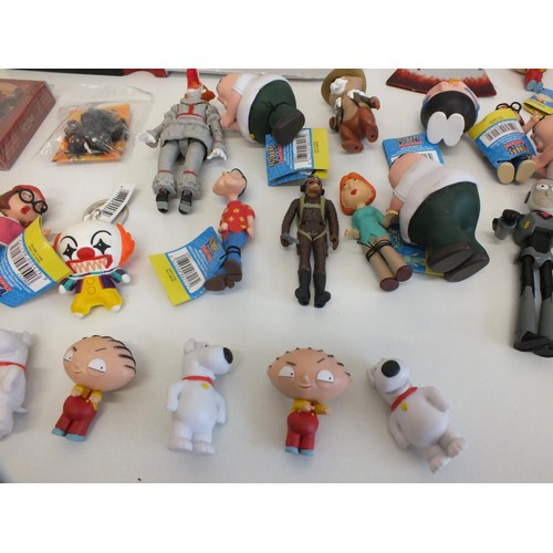 12 - COLLECTABLE TOYS & DVD'S INCLUDES CHUCKY, PENNYWISE IT, TOY AXE, DC MUG etc -  ALL AS NEW