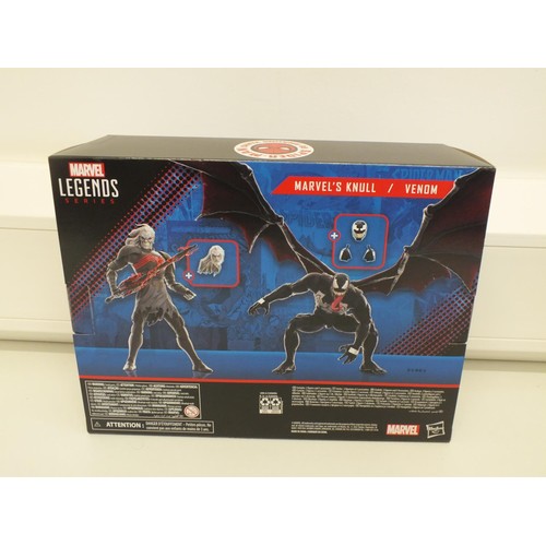 43 - MARVELL LEGENDS SERIES MARVELS KNULL KING IN BLACK - 2 PACK KNULL & VENOM - BOXED AS NEW