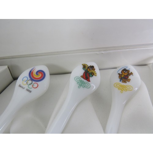 201 - SEOUL OLYMPICS 1988 COMMEMORATIVE SET OF SPOONS