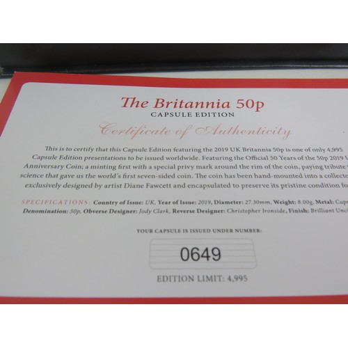 202 - THE BRITTANIA COLLECTABLE 50p CAPSULE EDITION