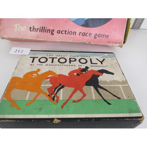 212 - TOTOPOLY AND ESCALADO RACING GAMES