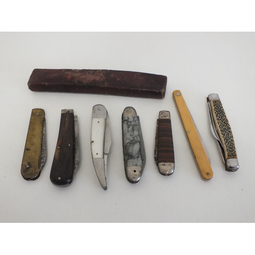 67 - 7x ASSORTED POCKET PENKNIVES