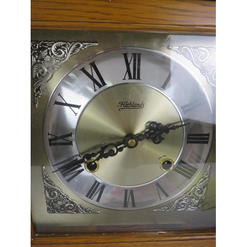 178 - 2x WOOD CASED PENDULUM WALL CLOCKS