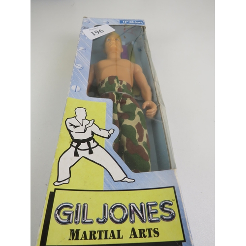 196 - 2x  BOXED ACTION FIGURES - GIL JONES MARTIAL ARTS AND ULTRA ADVENTURE DIVER