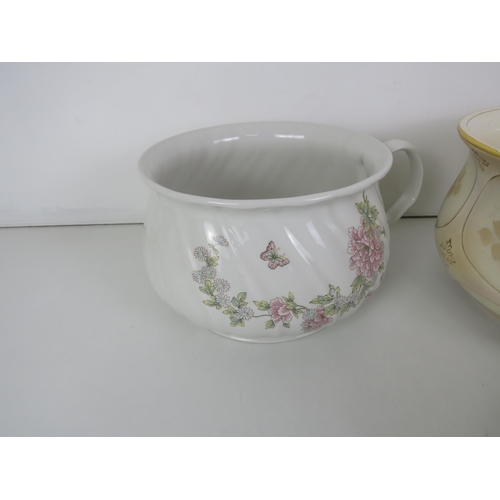 329 - 6x ASSORTED CHAMBER POTS