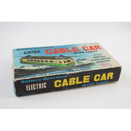 403 - Vintage Battery Operated Cable car Boxed