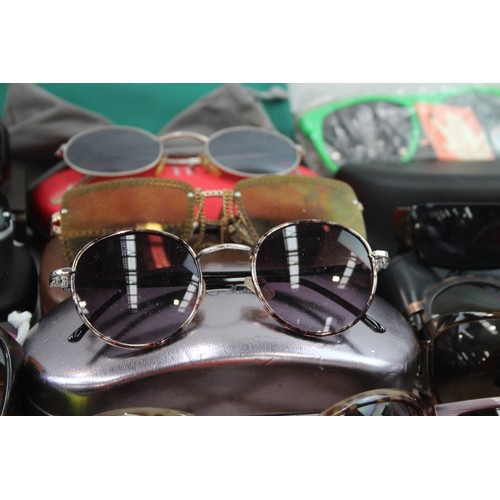 417 - 50 x Assorted SUNGLASSES Inc Carolina Herrera, Georgio Armani, Trussardi