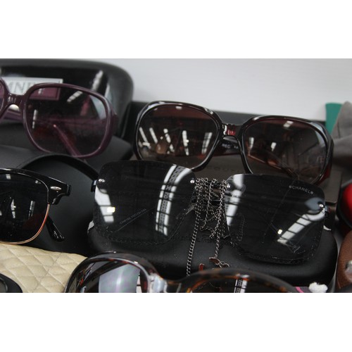 417 - 50 x Assorted SUNGLASSES Inc Carolina Herrera, Georgio Armani, Trussardi