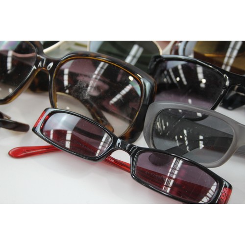 417 - 50 x Assorted SUNGLASSES Inc Carolina Herrera, Georgio Armani, Trussardi