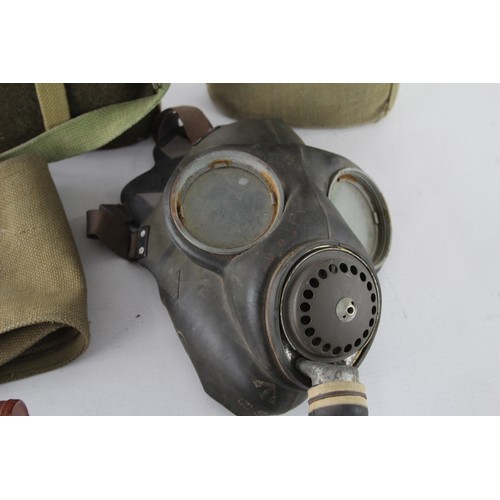 419 - Six Military items includes Gas masks, Water Bottles, Canvas Bag etc