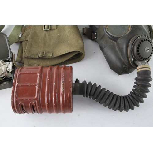 419 - Six Military items includes Gas masks, Water Bottles, Canvas Bag etc