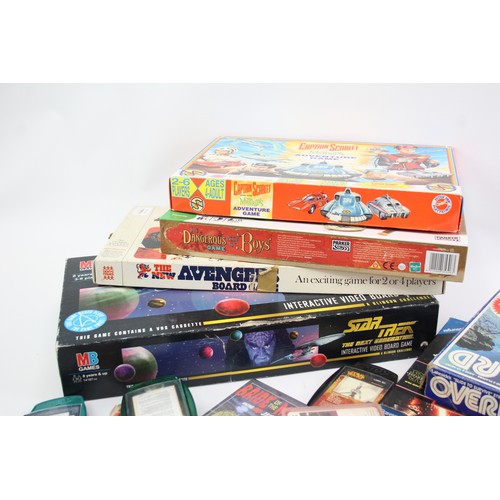 479 - Job Lot Assorted BOARD GAMES / CARDS Inc STAR WARS, Star Trek, Overboard