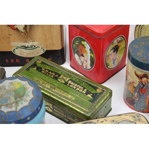 483 - 30 x Assorted Vintage ADVERTISING TINS Inc Bisto, OXO, Sellotape Etc