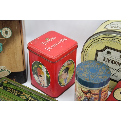 483 - 30 x Assorted Vintage ADVERTISING TINS Inc Bisto, OXO, Sellotape Etc