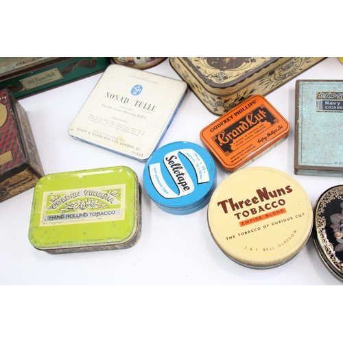 483 - 30 x Assorted Vintage ADVERTISING TINS Inc Bisto, OXO, Sellotape Etc