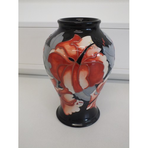 88 - MOORCROFT TRIAL VASE - 16cms high