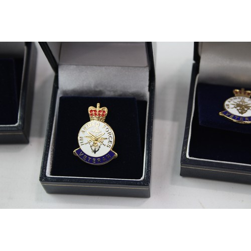 517 - 10 x Boxed HM Armed Forces Veteran Badges