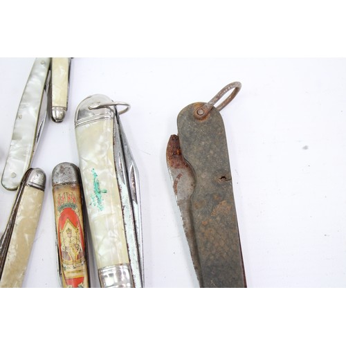 524 - 12 x Vintage Assorted Pocket KNIVES