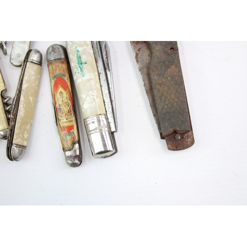 524 - 12 x Vintage Assorted Pocket KNIVES