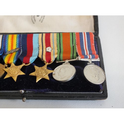 97 - WWI AND WWII GROUP OF SEEN MEDALS INCLUDING MONS STAR WITH 5TH AUGUST -22ND NOVEMBER 1914 CLASP NAME... 