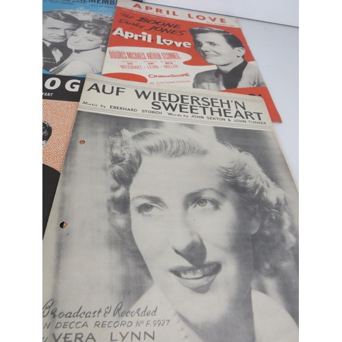 239 - JOBLOT OF SHEET MUSIC INCLUDES VERA LYNN, EVERLY BRO'S, FRANK SINATRA ETC