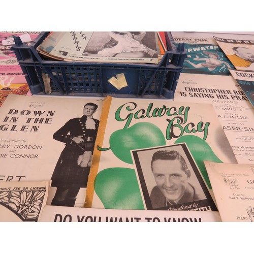 239 - JOBLOT OF SHEET MUSIC INCLUDES VERA LYNN, EVERLY BRO'S, FRANK SINATRA ETC