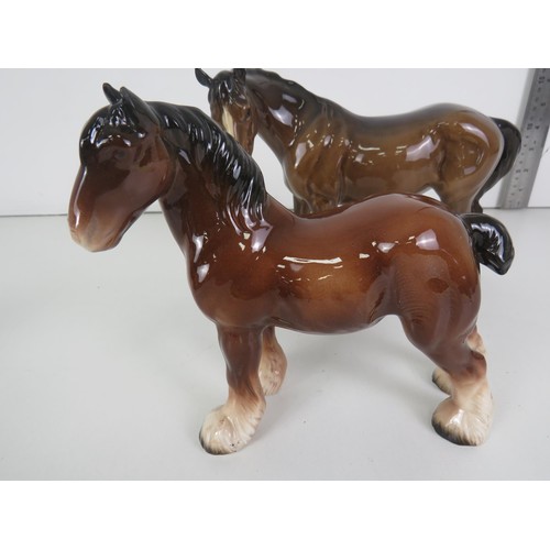 250 - 3 x HORSE ORNAMENTS INCLUDES BESWICK