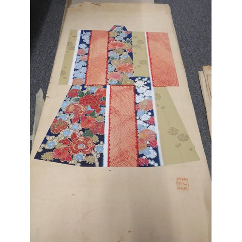 254 - 8 x JAPANESE PRINTS AND PAINTINGS