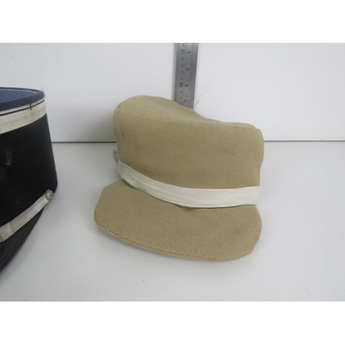 345 - 3 x COSTUME HATS, FRENCH POLICE KEPI NEVAL OFFICERS CAP AND ONE OTHER CAP