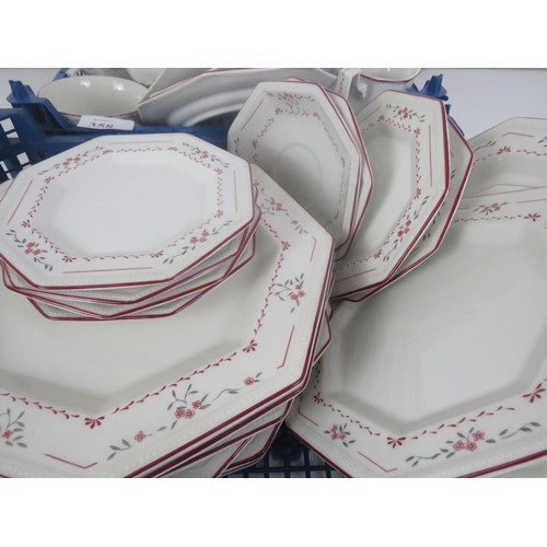 358 - JOHNSON BROS DINNER SERVICE COMPRISING OF PLATES, DISHES, CUPS, SAUCERS, JUG AND BOWLS