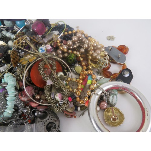 279 - BOX OF COSTUME JEWELLERY