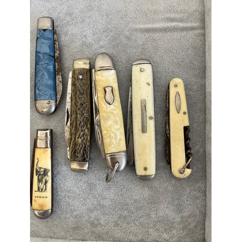 530 - 11 x Vintage Assorted Pocket KNIVES