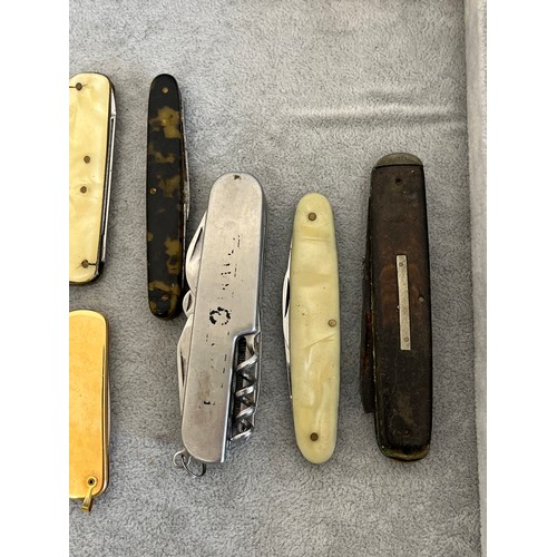 540 - 11 x Vintage Assorted Pocket KNIVES