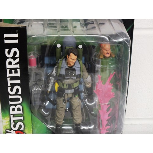 16 - GHOSTBUSTERS II DIAMOND SELECT SLIME BLOWER RAY STANTZ DELUXE ACTION FIGURE WITH ACCESSORIES & DIORA... 