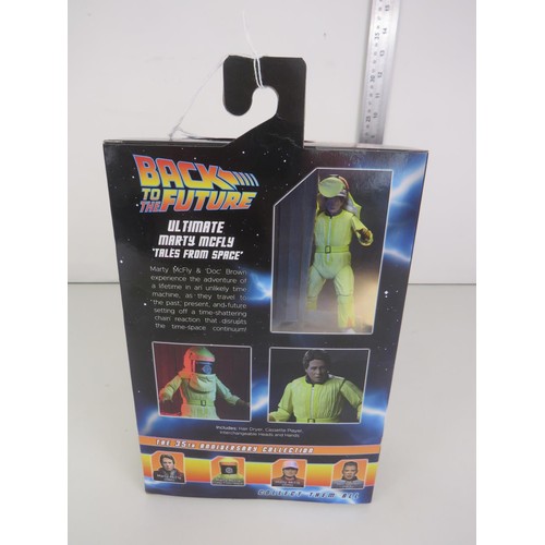 27 - NECA BACK TO THE FUTURE ULTIMATE MARTY MCFLY TALES FROM SPACE - BOXED AS NEW