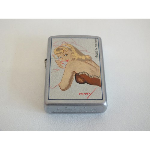 58 - ZIPPO LIGHTER - THE PETTY GIRL, LADY IN LACE- BOXED UNUSED