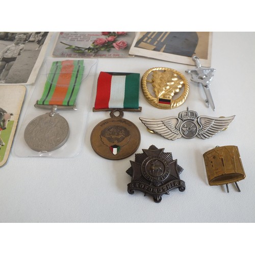 64 - VARIOUS MEDALS, BADGES AND EPHEMERA