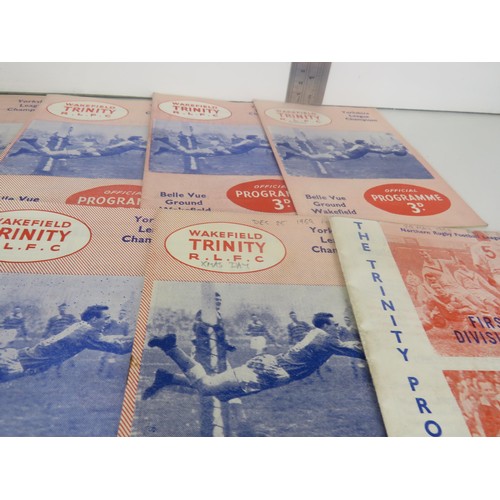 103 - 50 x 1960 WAKEFIELD TRINITY HOME PROGRAMMES