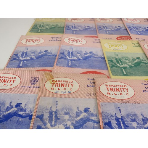 103 - 50 x 1960 WAKEFIELD TRINITY HOME PROGRAMMES