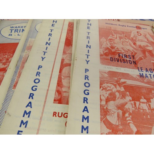 103 - 50 x 1960 WAKEFIELD TRINITY HOME PROGRAMMES